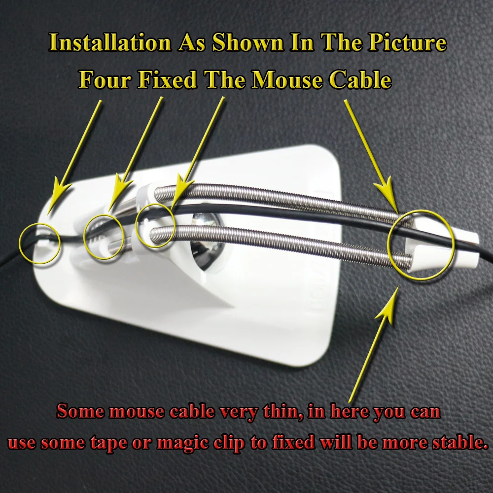 Mouse Bungee Holder - Neuer Mauskabelhalter, rutschfest, hochwertig, Maus-Bungee-Kabel-Clip, Draht-Organizer,