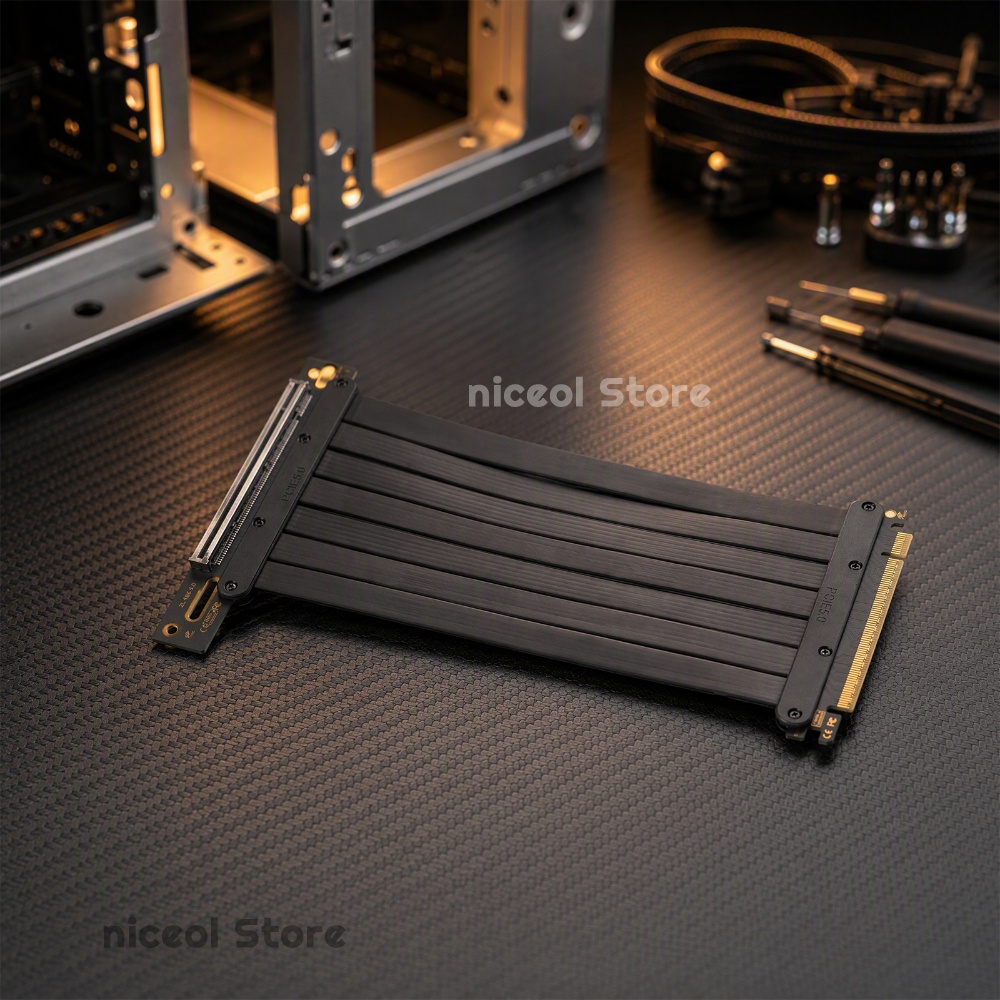 Pcie Riser Cable - PCIe 5.0 X16 GPU-Riser-Kabel 90 Grad