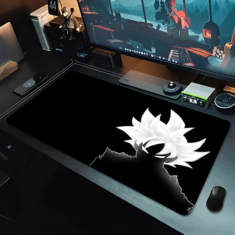 Gaming Pc Equipment - DBZ Schwarzes Anime-Mauspad Dragon Ball Große