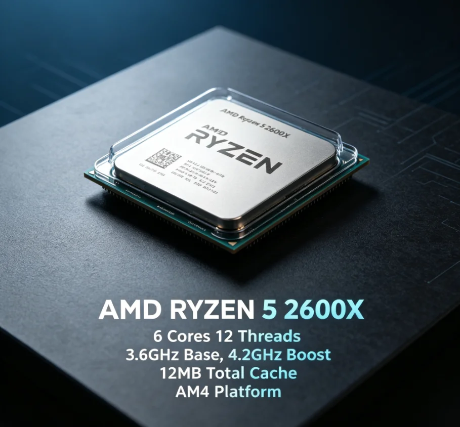 Pc Gaming Ryzen 5 - AMD R5 2600X 12nm Unboxed-Prozessor 6C12T