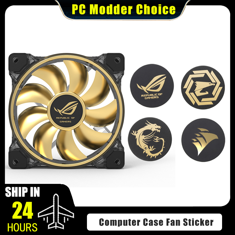 Gaming Pc Equipment - Computergehäuse-Lüfter-Logo-Aufkleber, ROG MSI AORUS Corsair Label