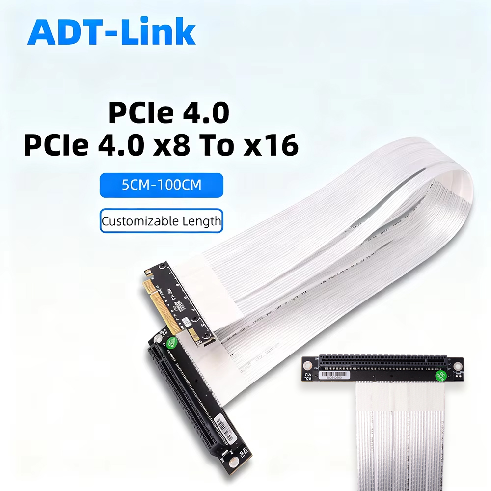 Pcie Riser Cable - ADT-Link PCIE 4.0 3.0 X8 auf