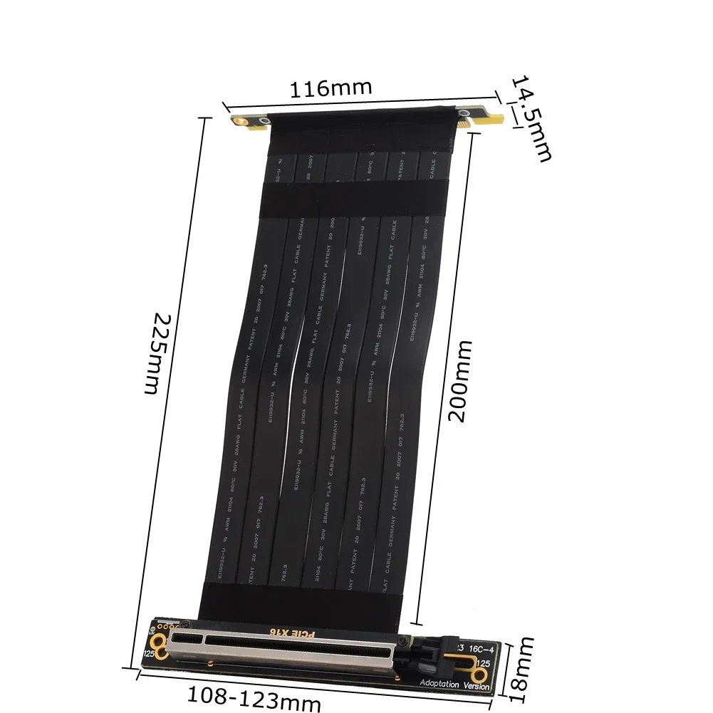 PCI Express X4 X8 X16 zu X16 V – Pcie Riser Cable Bewertung und Preis