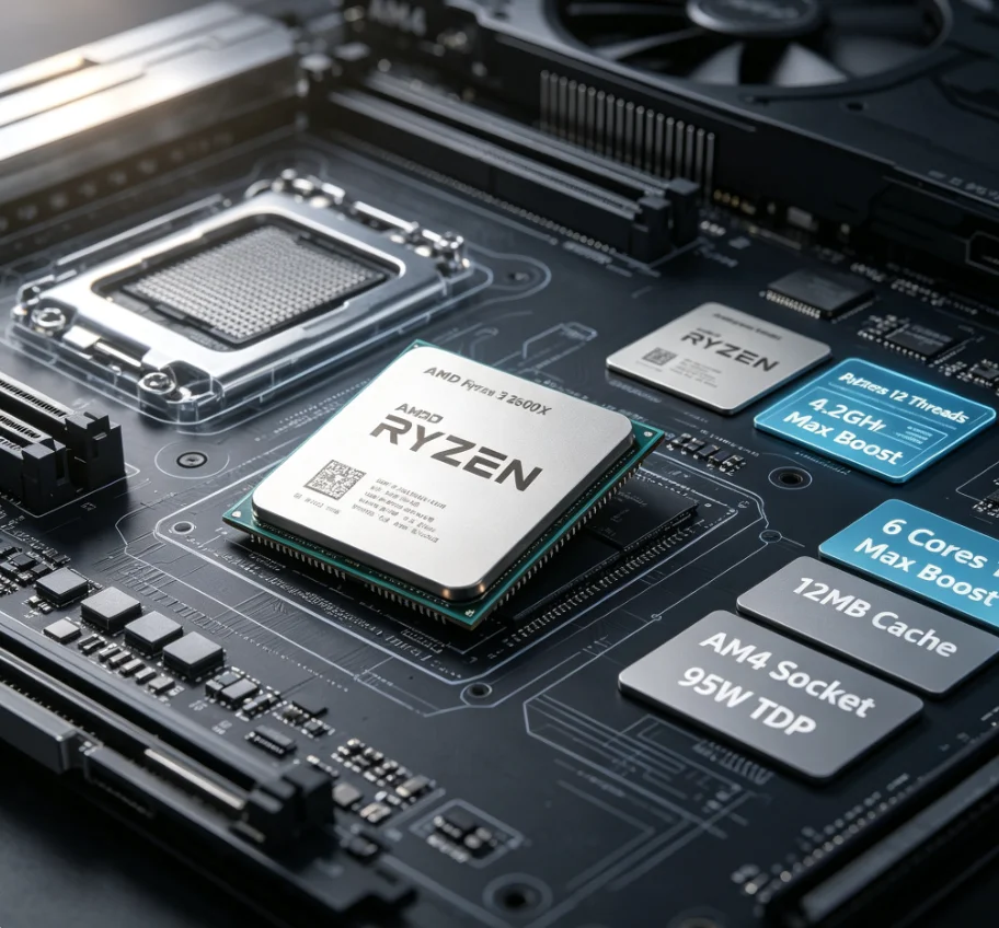 AMD R5 2600X 12nm Unboxed-Proz – Pc Gaming Ryzen 5 Bewertung und Preis