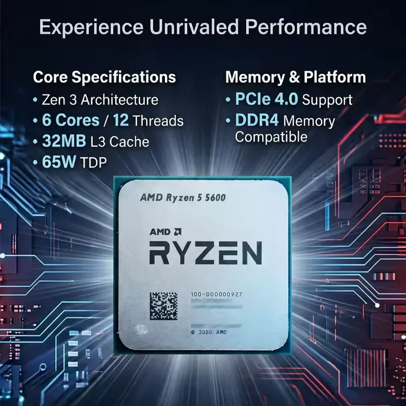 AMD Ryzen 5 5600 Prozessor AMD – Pc Gaming Ryzen 5 Bewertung und Preis