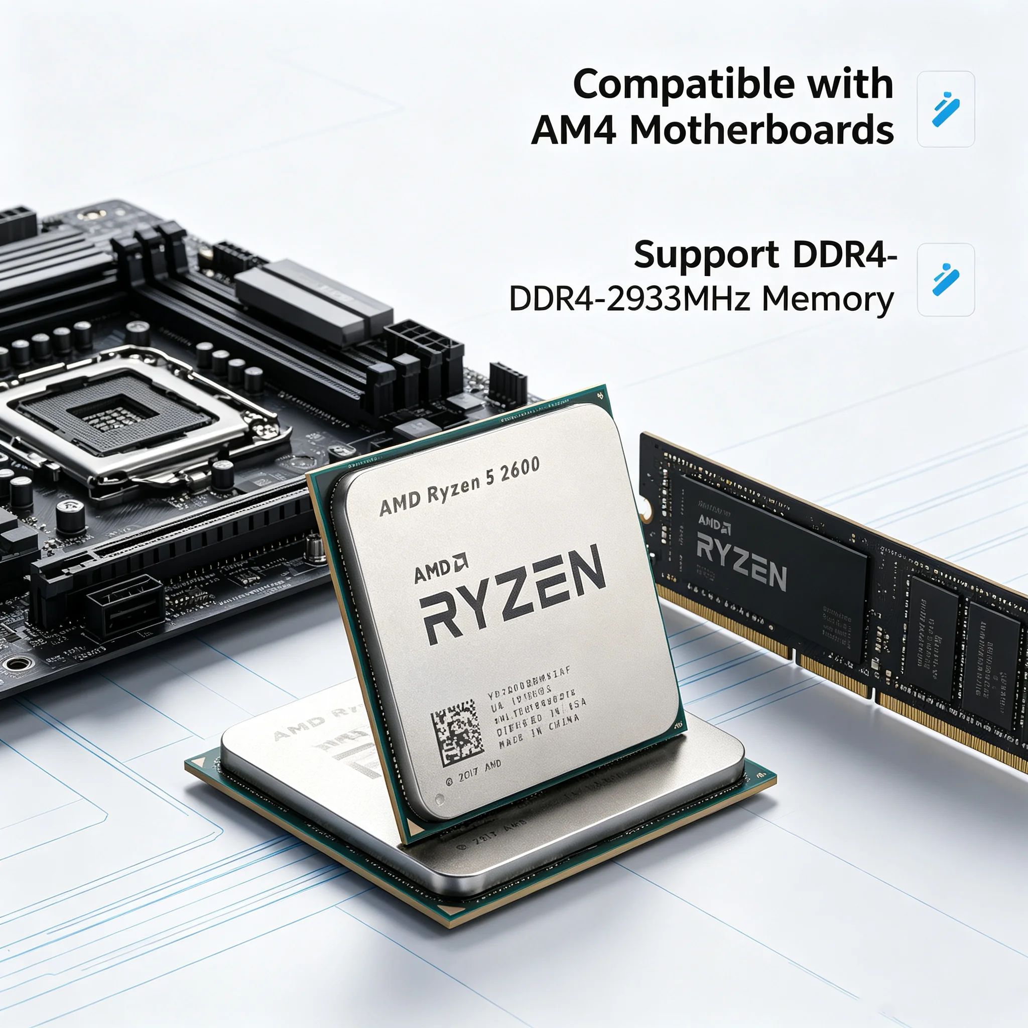 AMD Ryzen 5 2600 Prozessor 3,4 – Pc Gaming Ryzen 5 Bewertung und Preis