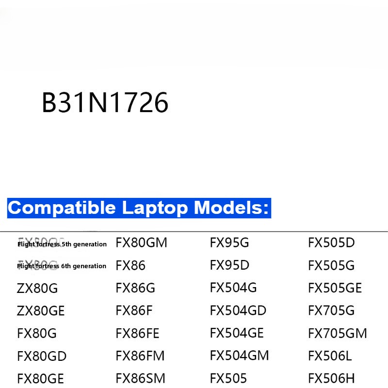 B31N1726 Laptop-Akku für Asus  – Pc Gaming Asus Rog Bewertung und Preis